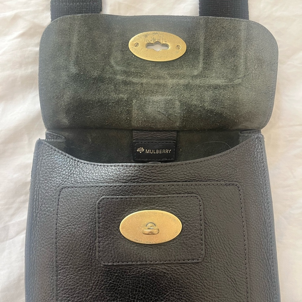 Mulberry Small Antony - Black Small Classic Grain - Picture 10 of 12